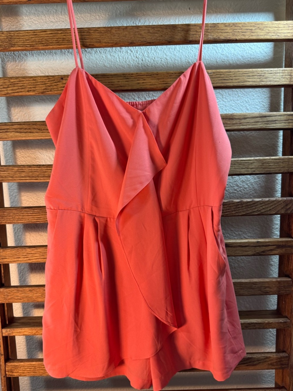 Naked Zebra one piece beautiful coral color. Like New. Short jumpsuit.
